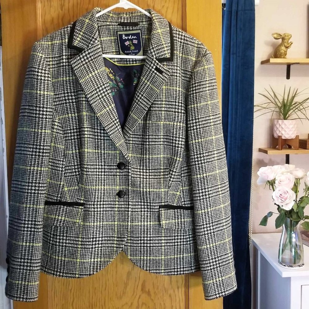 Boden British Tweed by Moon Blazer